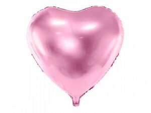 lyserød ballon hjerte til babyshower