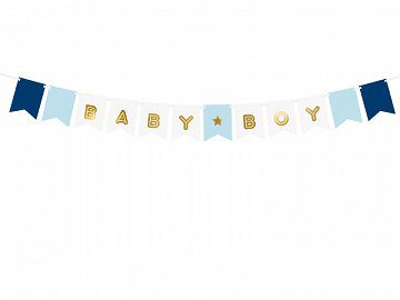 dreng banner til babyshower